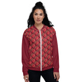 Women's "Red Rose" Bomber Jacket