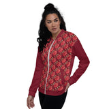Women's "Red Rose" Bomber Jacket