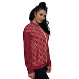 Women's "Red Rose" Bomber Jacket
