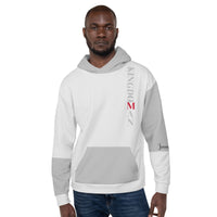 "KINGDOMAN" Two-tone Gray Hoodie