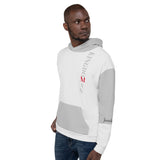 "KINGDOMAN" Two-tone Gray Hoodie