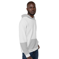 "KINGDOMAN" Two-tone Gray Hoodie