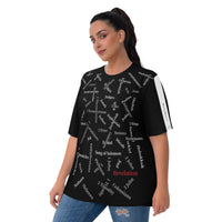 Women's Striped-Sleeve "Bible" Tee'