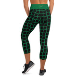 Women's Black Maze Capri Leggings