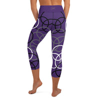 Women's Circle-Maze Capri Leggings