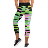Geometric Style Capri Leggings