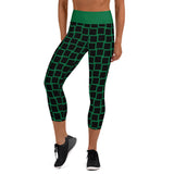 Women's Black Maze Capri Leggings