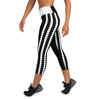Women's Dotted-line Capri Leggings
