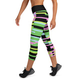 Geometric Style Capri Leggings