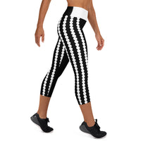 Women's Dotted-line Capri Leggings