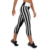 Women's Dotted-line Capri Leggings