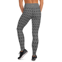 Women's GrayStriped Leggings