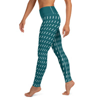 Women's TealStriped Leggings