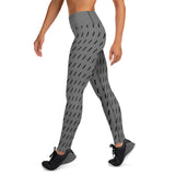 Women's GrayStriped Leggings