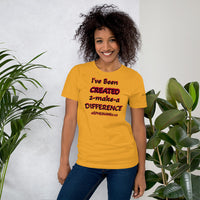 CREATED 2-make-a DIFFERENCE Unisex Tee'