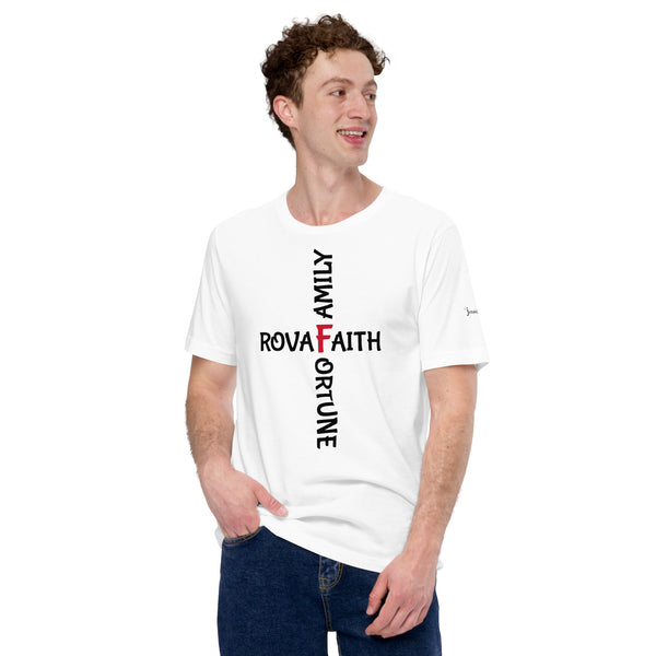 "Cross" Favor/Family/Faith/Fortune Unisex Tee'